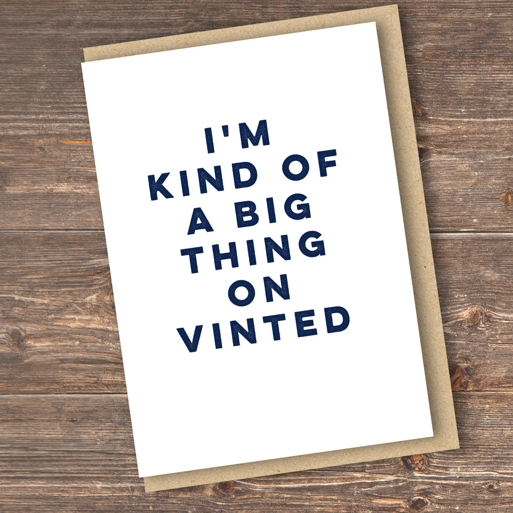 BIG THING VINTED CARD