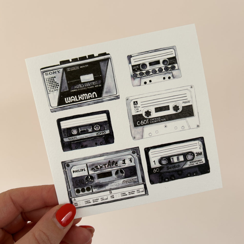 WALKMAN + CASSETTES CARD