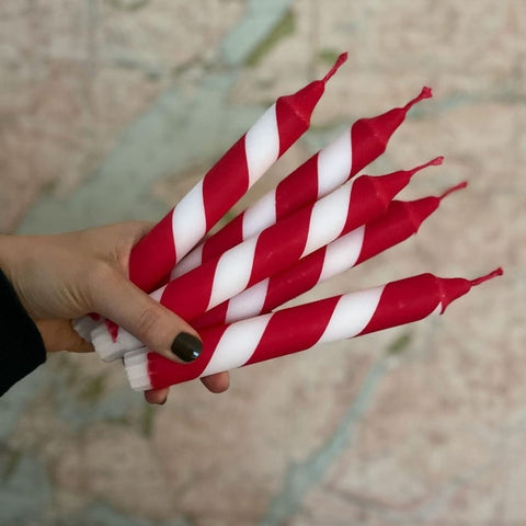 CANDY CANE CANDLE