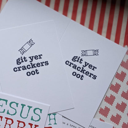 GET YER CRACKERS OOT CARD