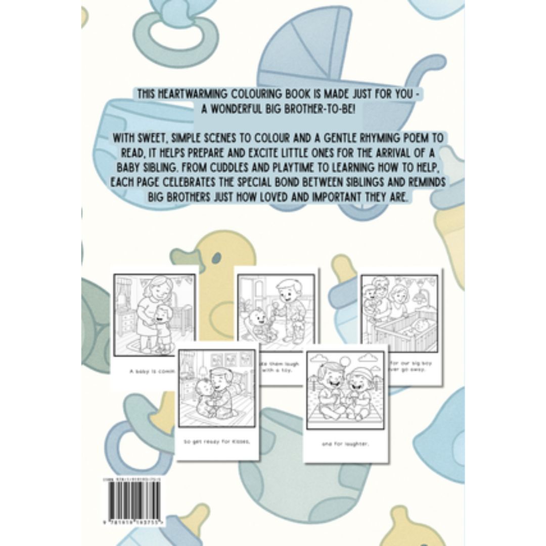 When You Become A Big Brother colouring book for children