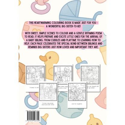 When You Become A Big Sister colouring book for children