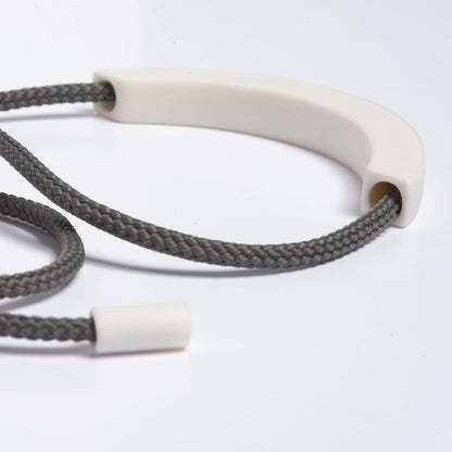 WHITE/DARK GREY KNOT NECKLACE