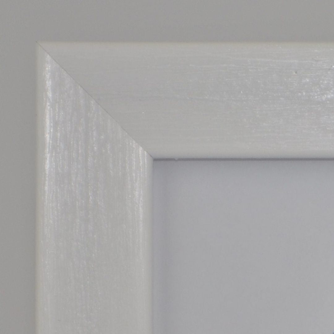 Polcore white picture frame brushed finish various sizes