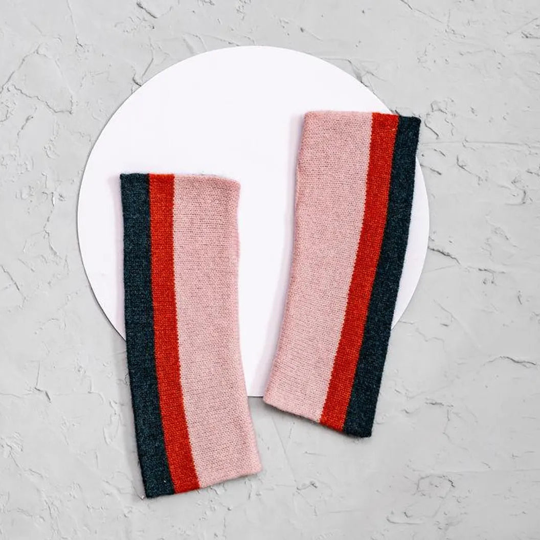 Handmade Scottish lambswool wrist warmers by Lyndsey Currie in a range of beautiful colours