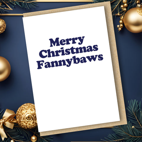 MERRY CHRISTMAS FANNYBAWS CARD