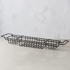 BLACK WIRE BATH RACK