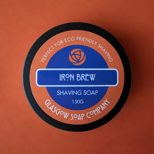 IRON BREW SOLID SHAVING SOAP IN TIN