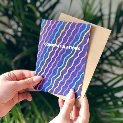 CONGRATULATION SQUIGGLES CARD