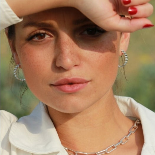 CLASSIC ONDULEE HOOPS - SILVER