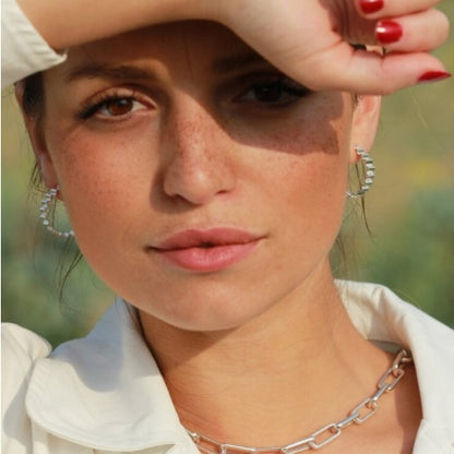 CLASSIC ONDULEE HOOPS - SILVER