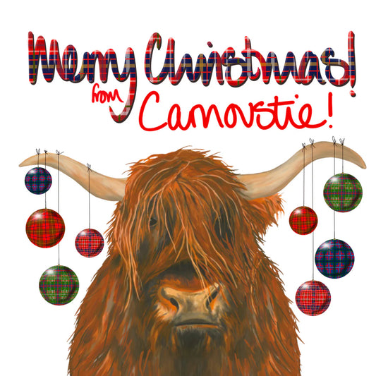 MERRY CHRISTMAS FROM CARNOUSTIE - COO CARD