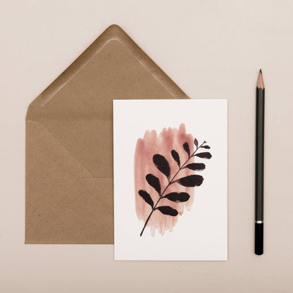 ABSTRACT LEAF CARD