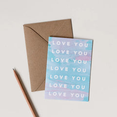 SUNSET SKY LOVE YOU CARD