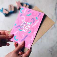 TEN TINY FINGERS CARD