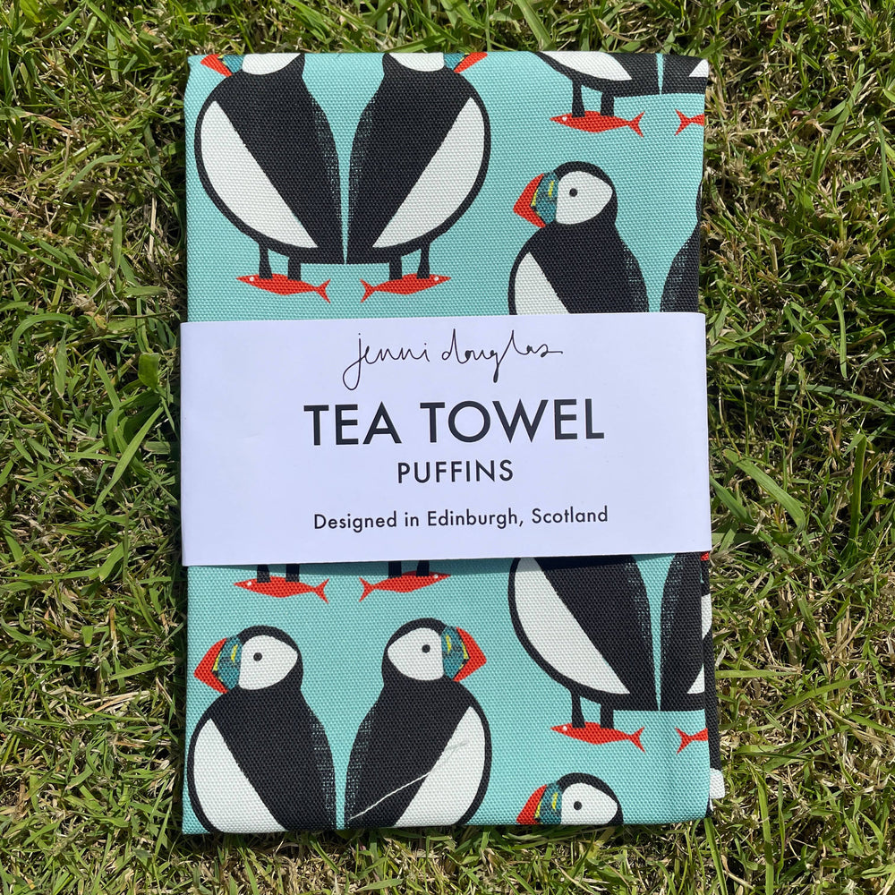 PUFFINS TEA TOWEL