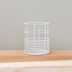 WHITE WIRE PEN POT