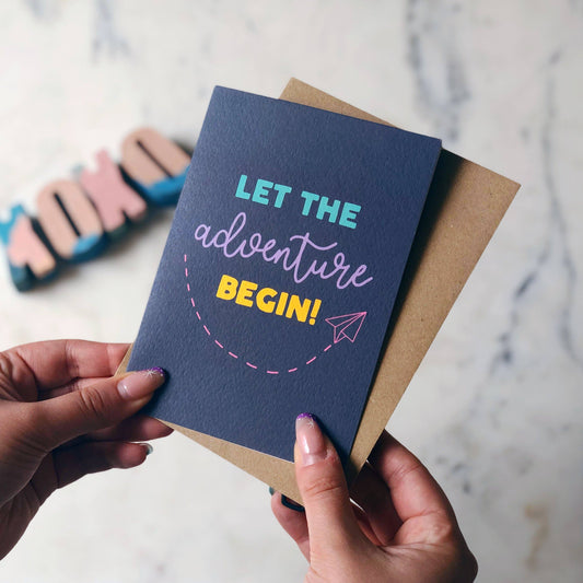 LET THE ADVENTURE BEGIN CARD