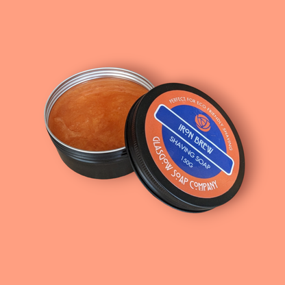 IRON BREW SOLID SHAVING SOAP IN TIN