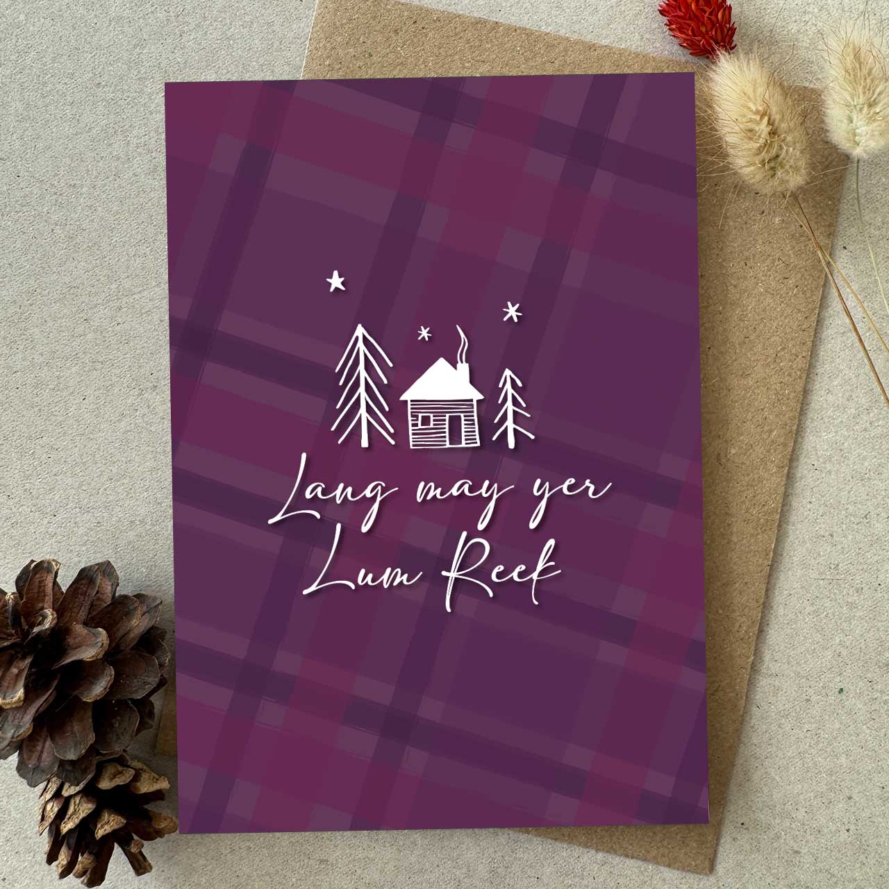TARTAN INSPIRED CHRISTMAS CARDS