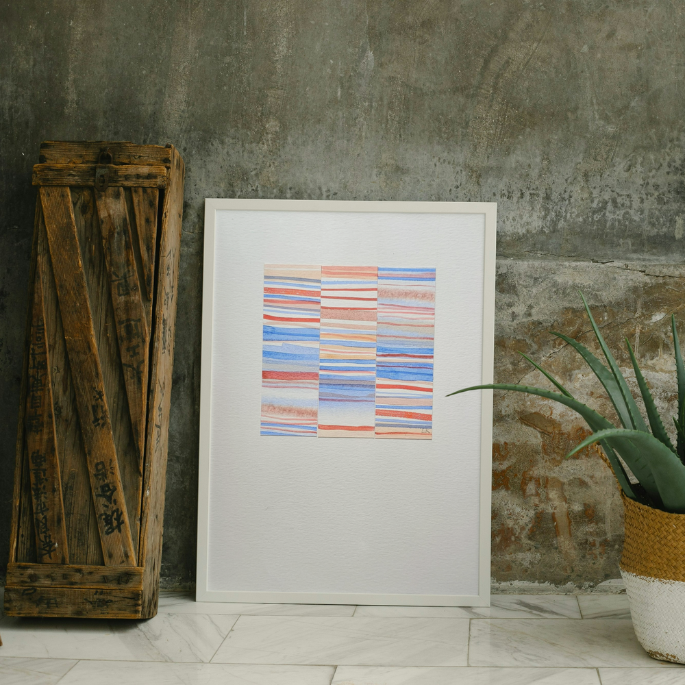 CALM  WATERCOLOUR COLLAGE