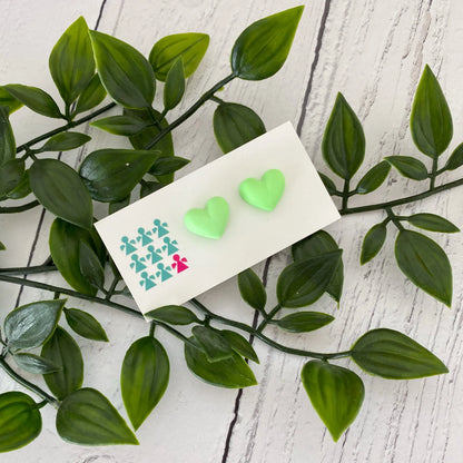 ZERO WASTE HEART STUDS