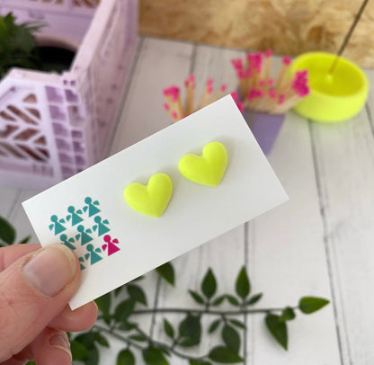 ZERO WASTE HEART STUDS