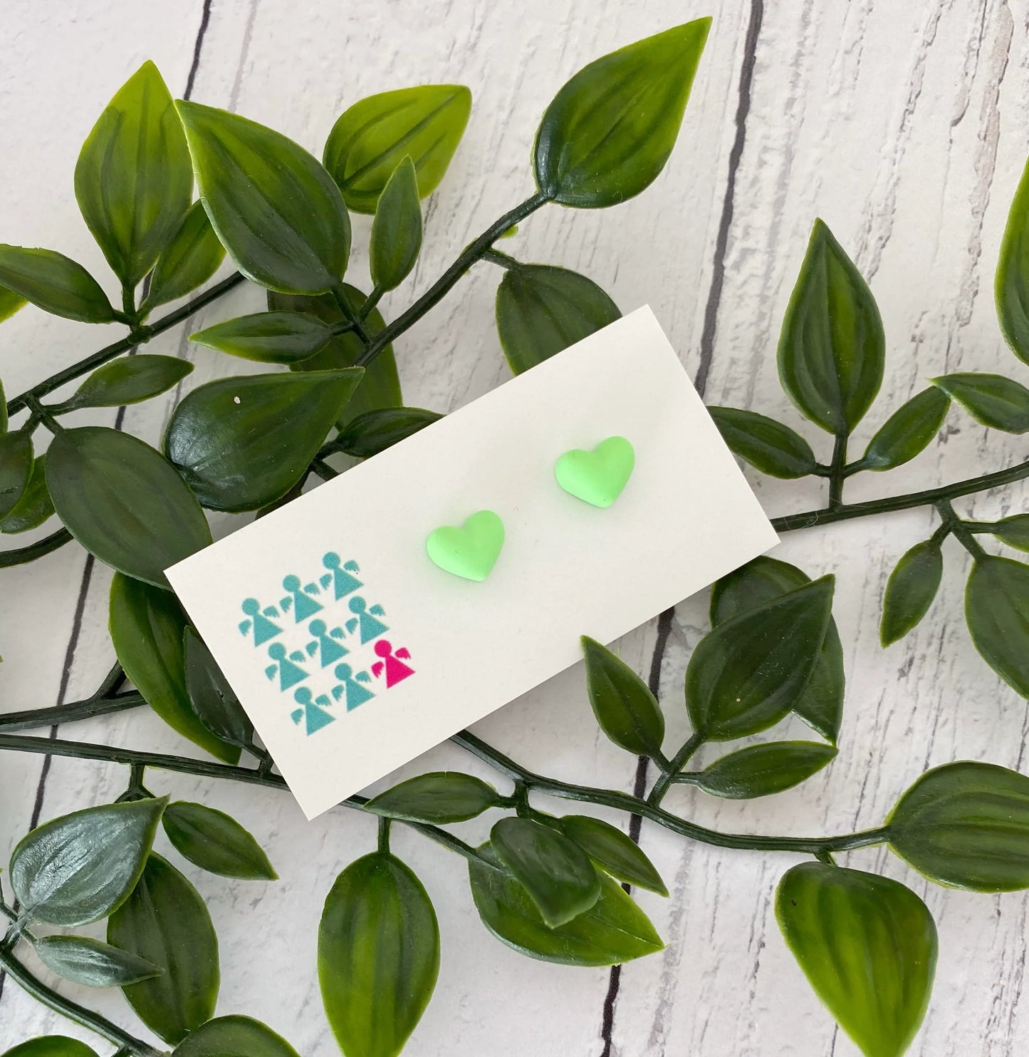 ZERO WASTE HEART STUDS