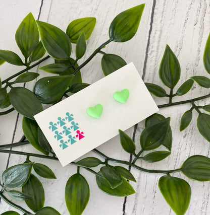 ZERO WASTE HEART STUDS