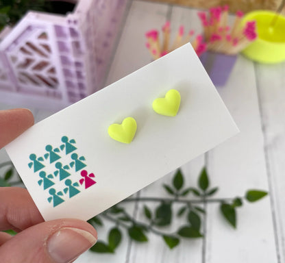 ZERO WASTE HEART STUDS