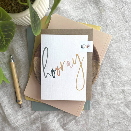 HOORAY CARD - COLOUR