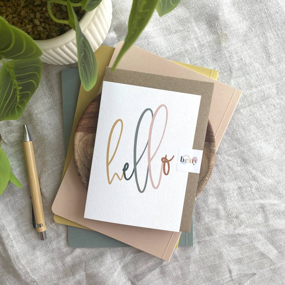 HELLO CARD - COLOUR
