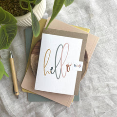 HELLO CARD - COLOUR