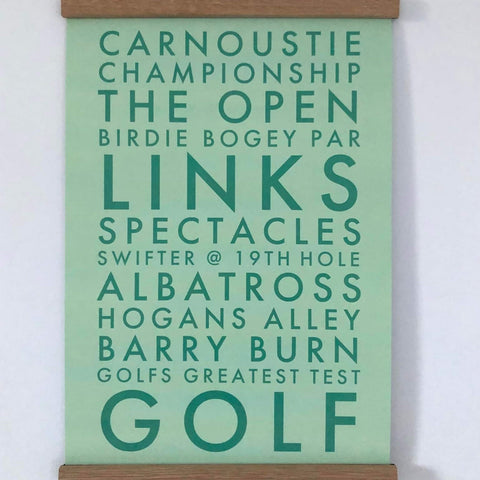 GOLF THEMED PRINT