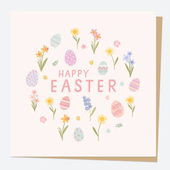 EASTER CARD - Pastel Eggs